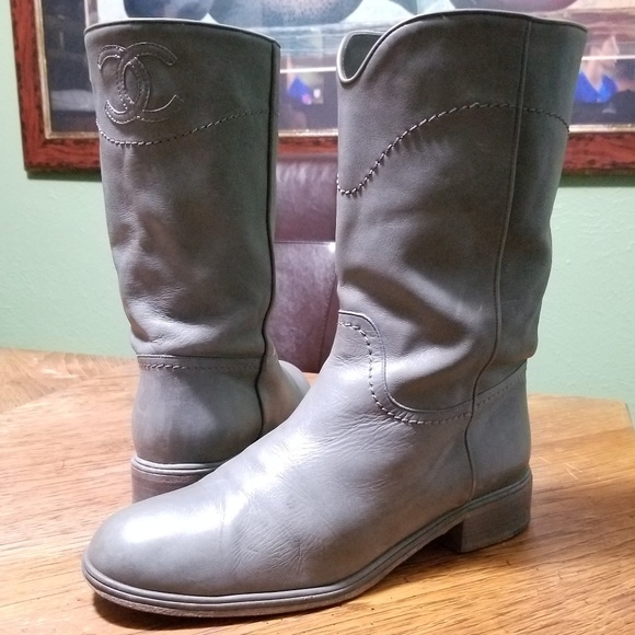 chanel western boots